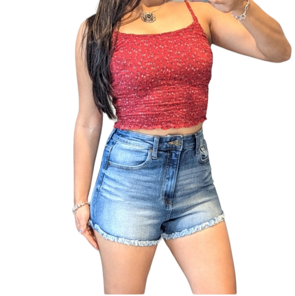 kendall & kylie high rise shorts size 5/27